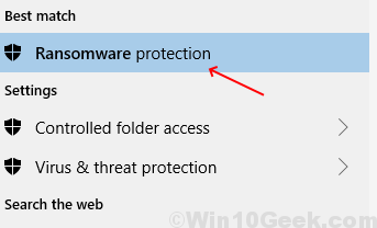 Inicio de protección contra ransomware